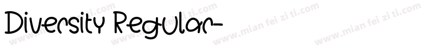 Diversity Regular字体转换